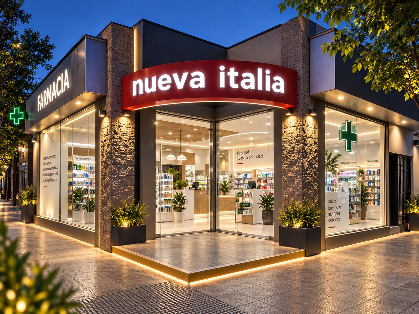 Fachada de Farmacia Nueva Italia